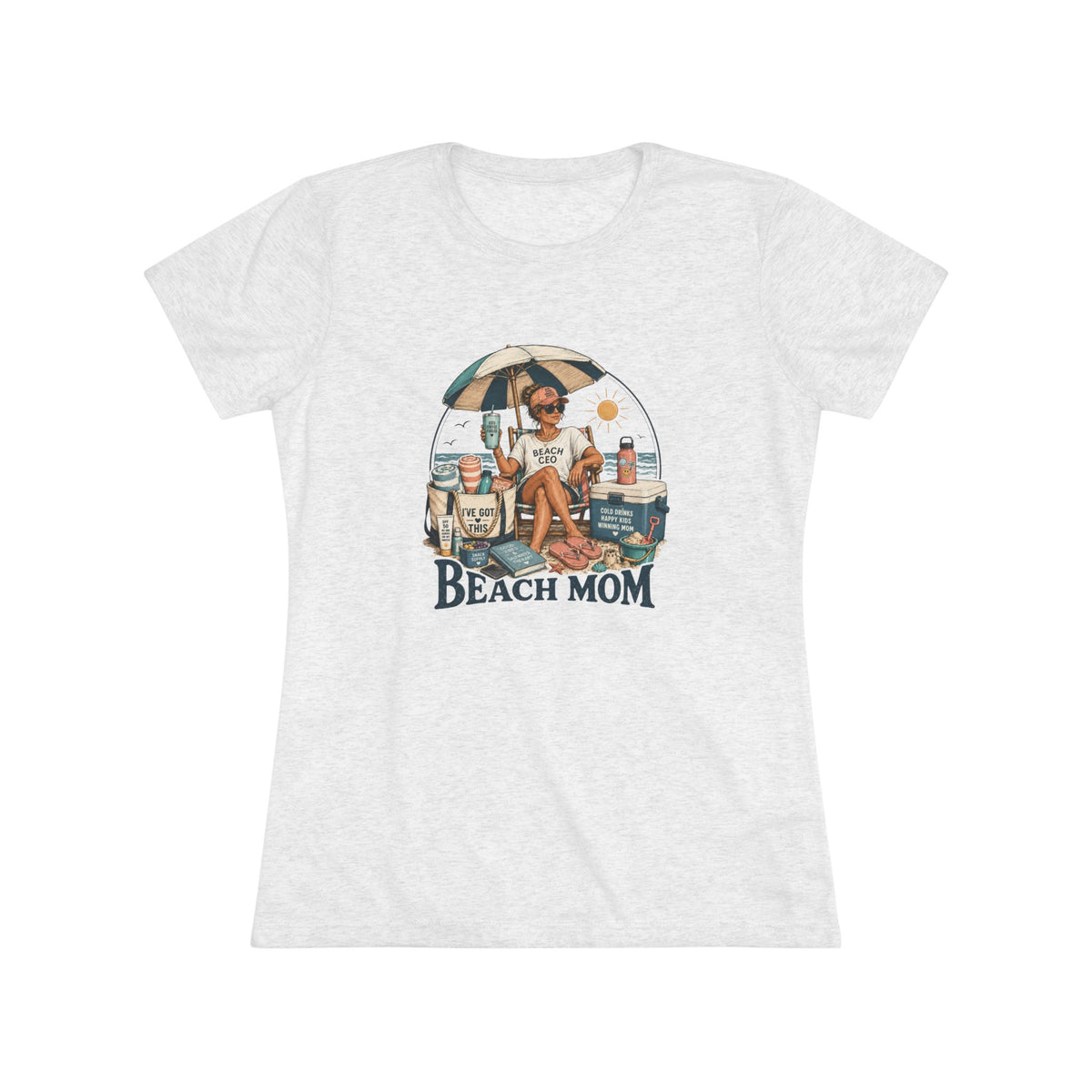 Beach Mom Graphic Tee — Women's Summer Vacation T-Shirt