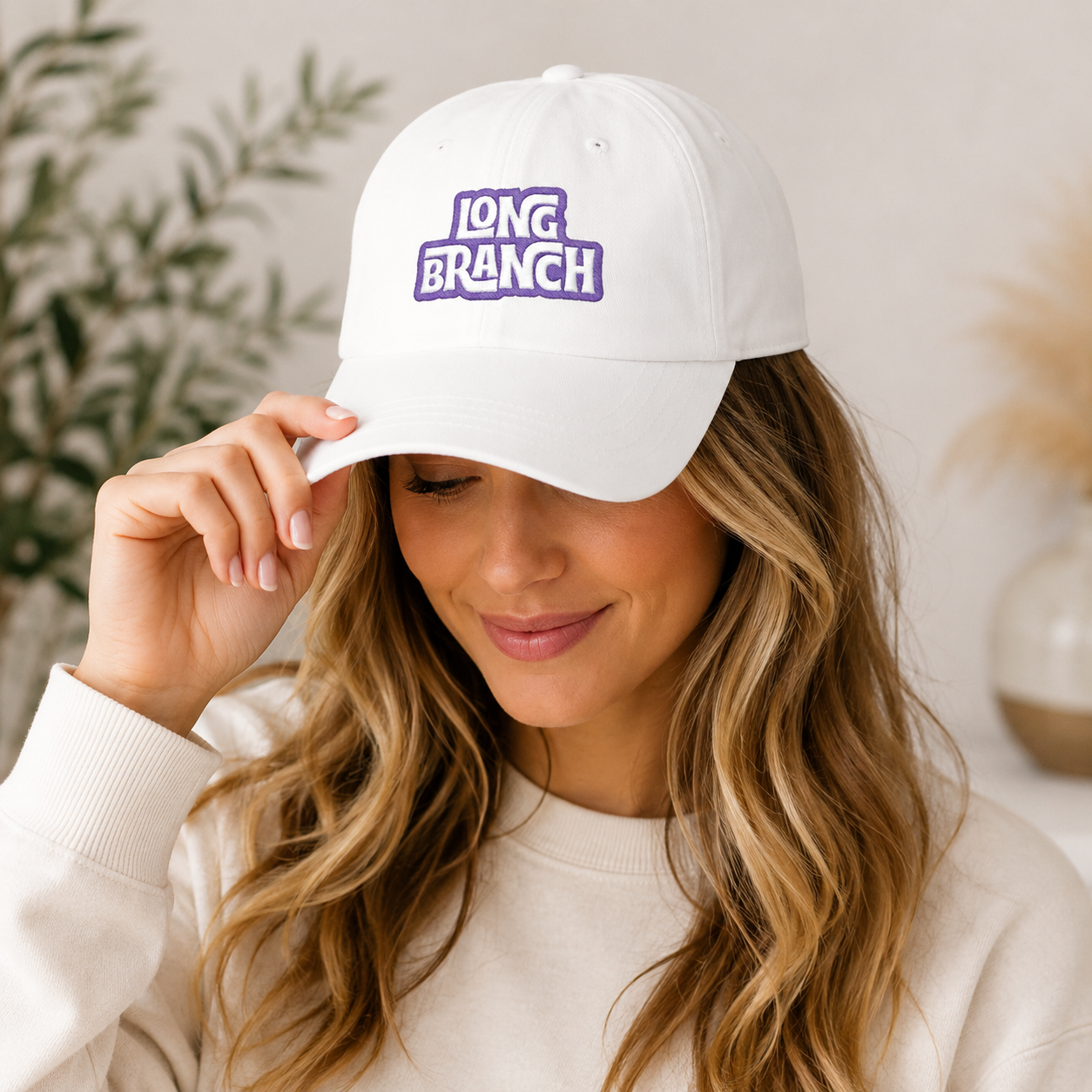 Long Branch Embroidered Dad Cap — Vintage Dad Hat