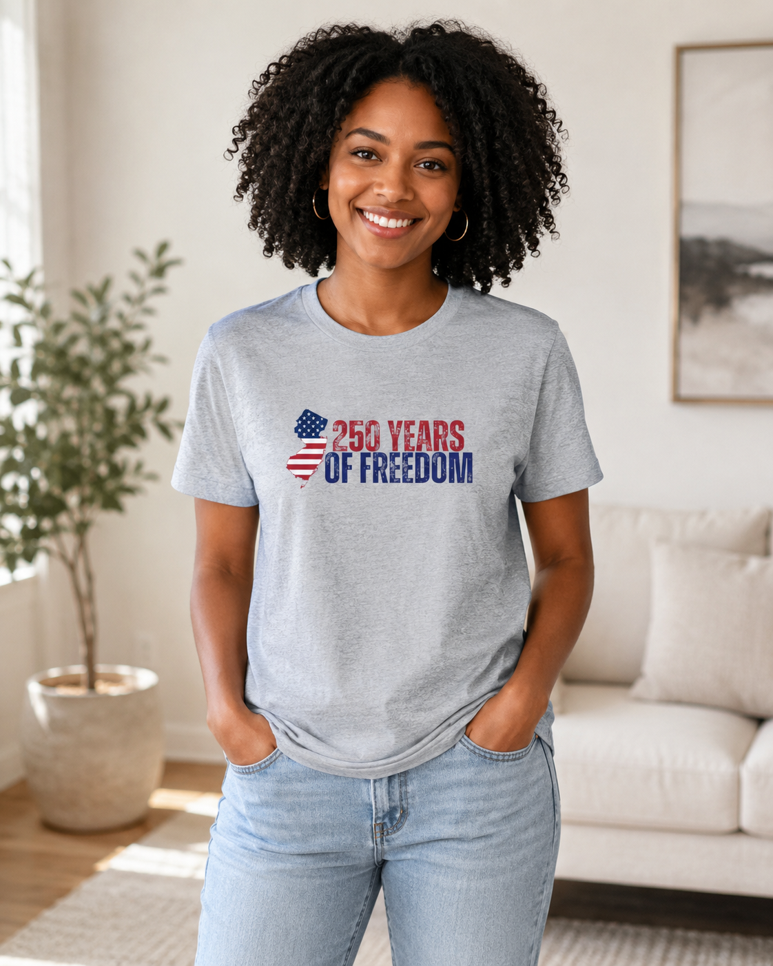 250 Years of Freedom T-Shirt — Patriotic USA Independence Anniversary Tee