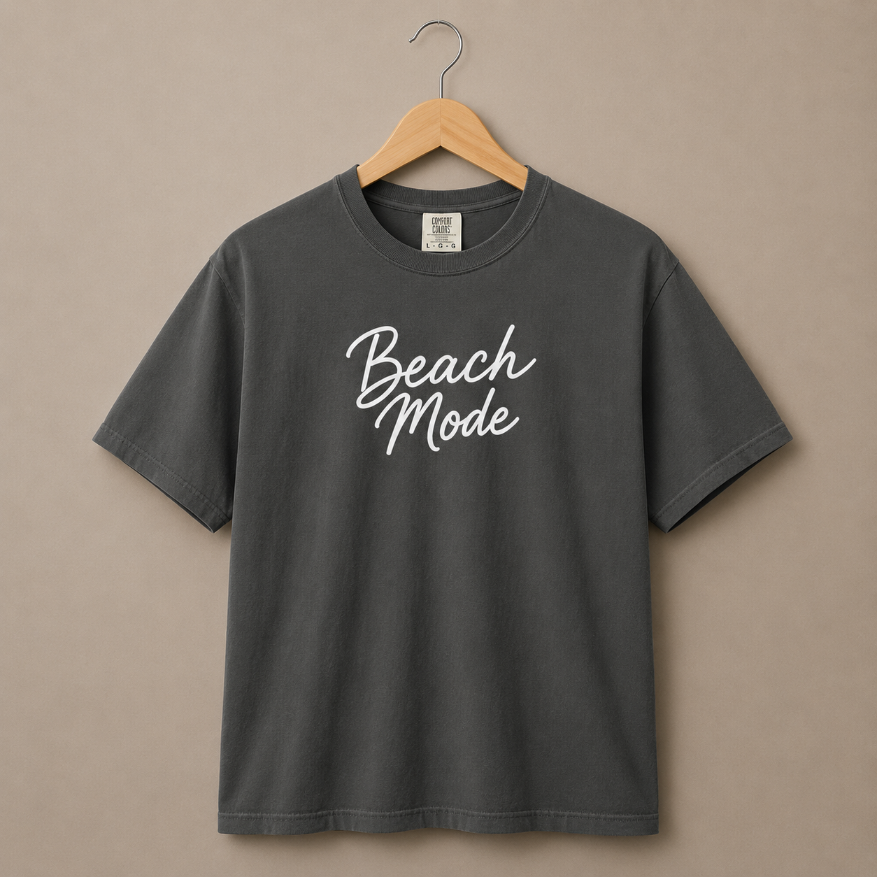 Beach Mode Garment-Dyed Relaxed Fit T Shirt