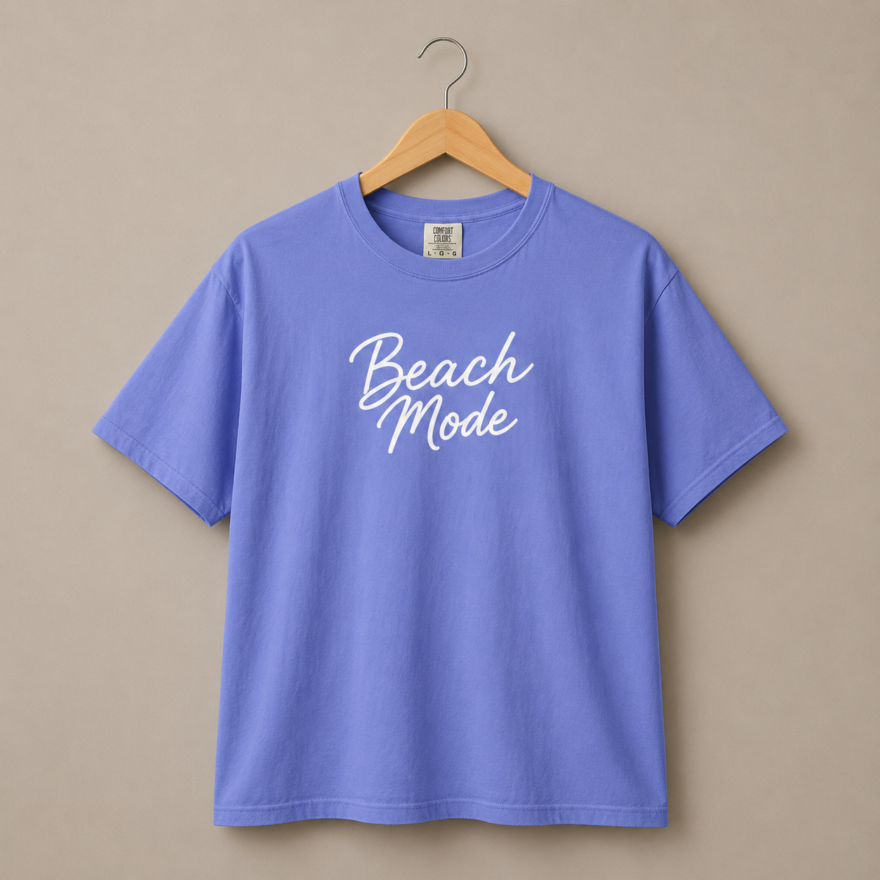 Beach Mode Garment-Dyed Relaxed Fit T Shirt