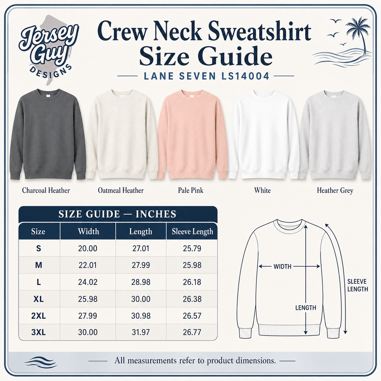 Beach Mode Crewneck Sweatshirt