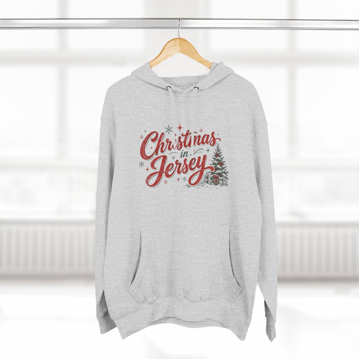 Christmas in Jersey Premium Fleece Hoodie