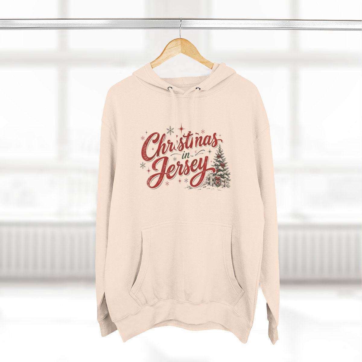 Christmas in Jersey Premium Fleece Hoodie