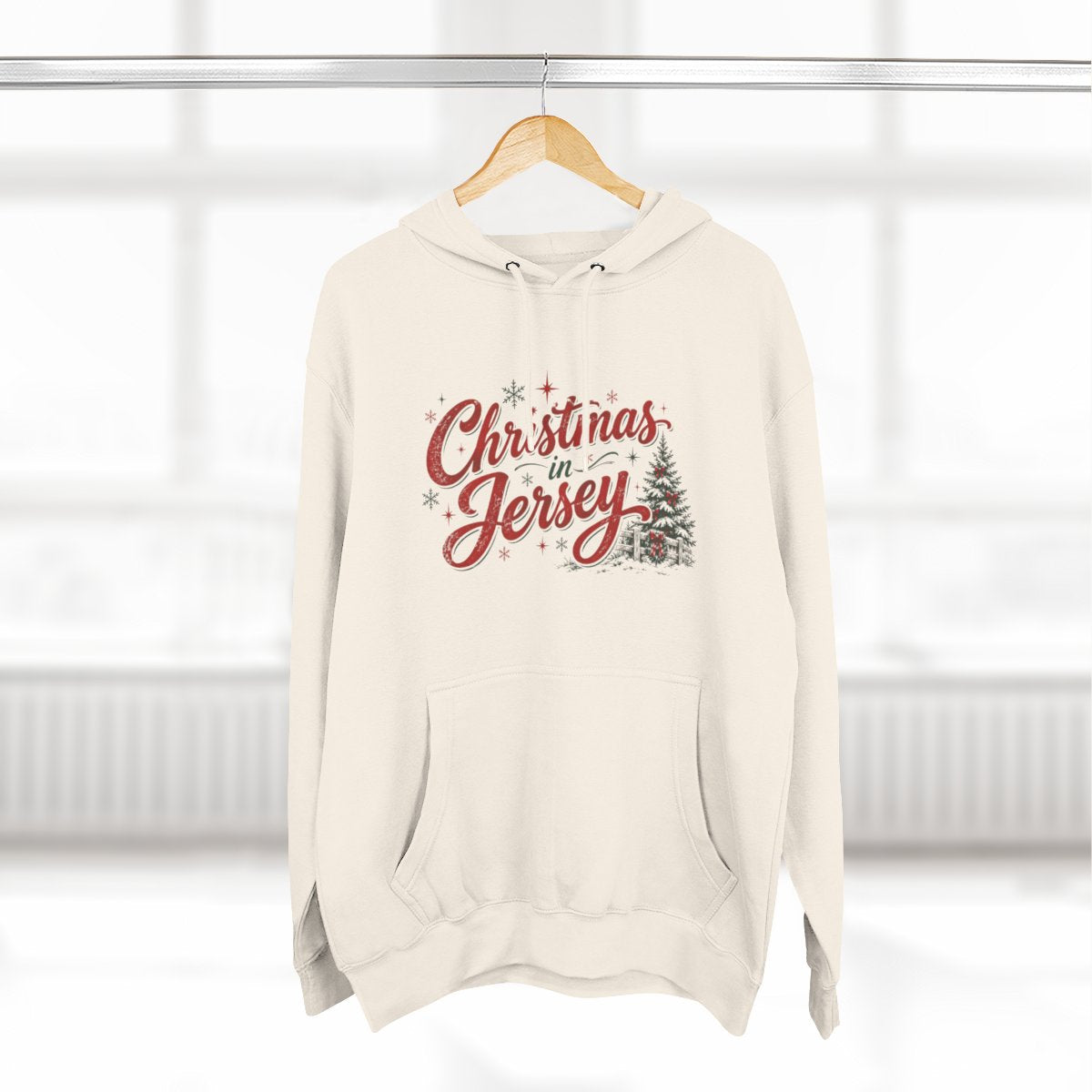 Christmas in Jersey Premium Fleece Hoodie