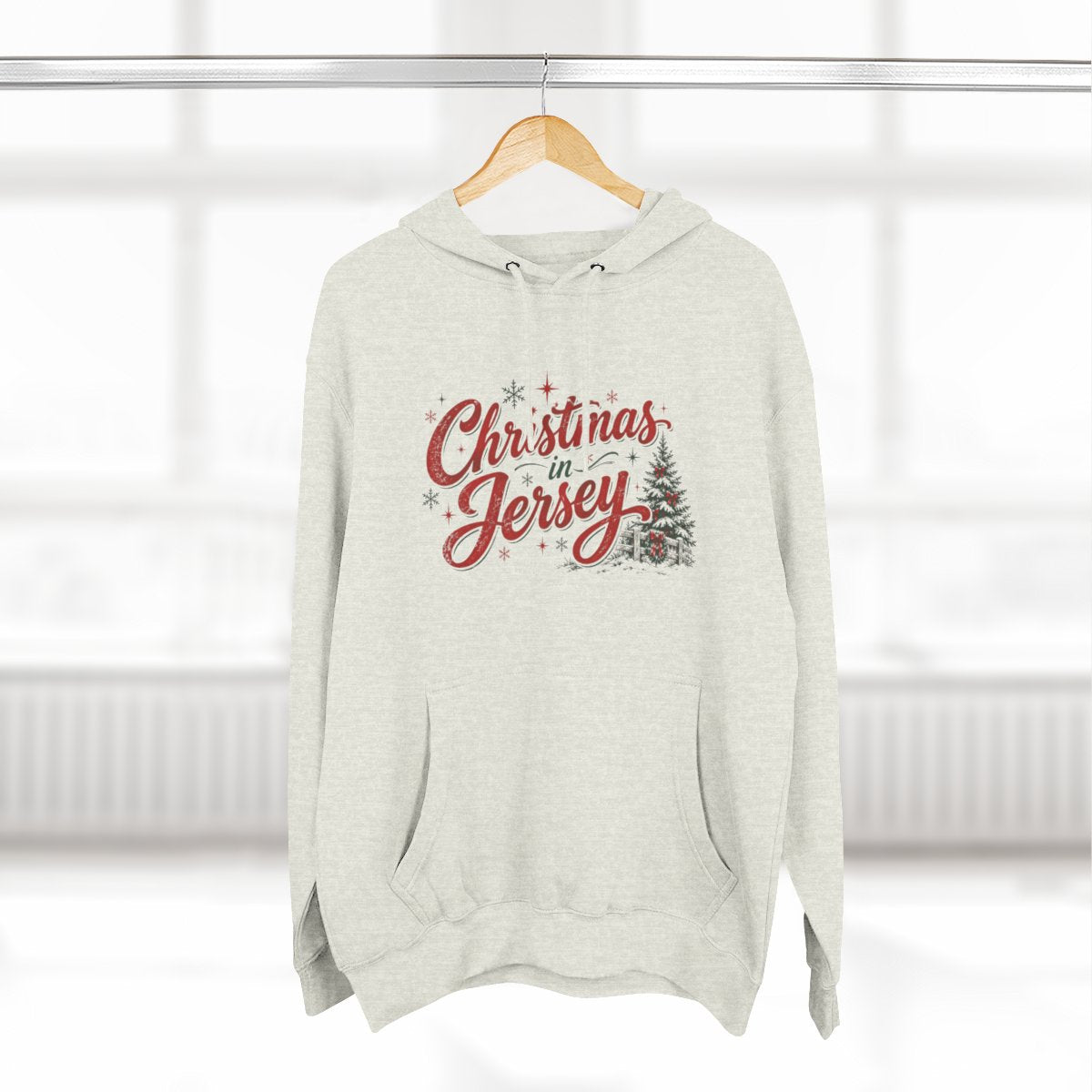 Christmas in Jersey Premium Fleece Hoodie