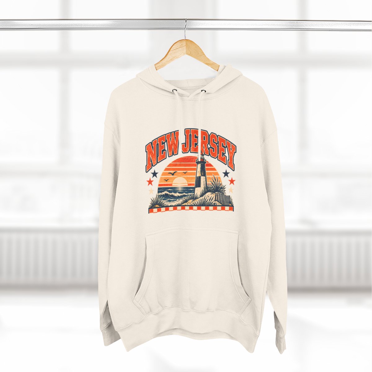 Coastal New Jersey Premium Fleece Hoodie