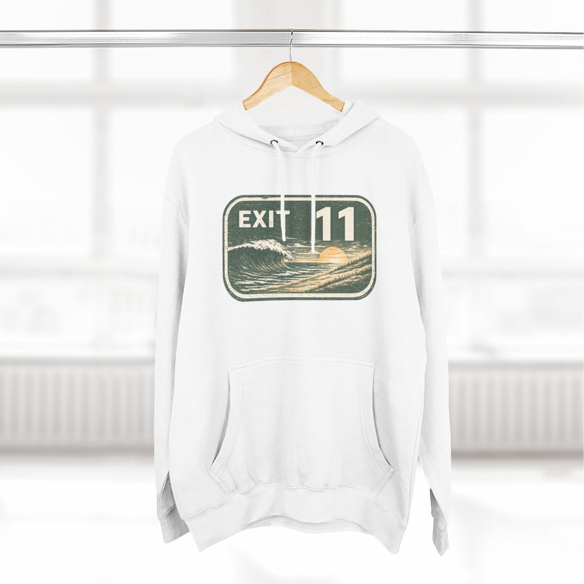 Exit 11 Cape May Court House / Crest Haven NJ  Premium Fleece Hoodie