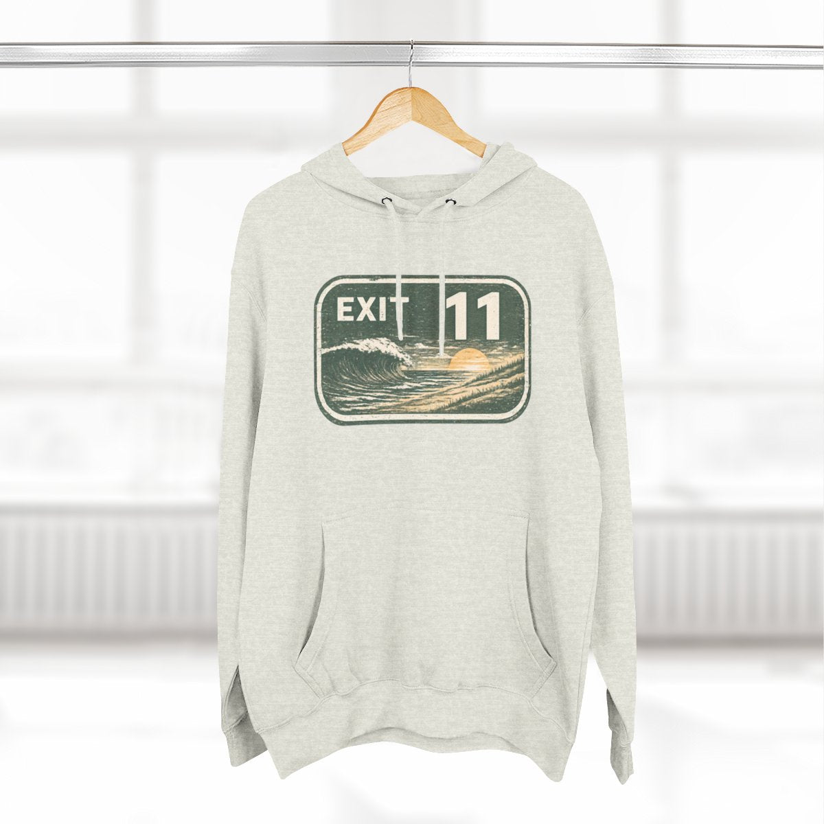 Exit 11 Cape May Court House / Crest Haven NJ  Premium Fleece Hoodie