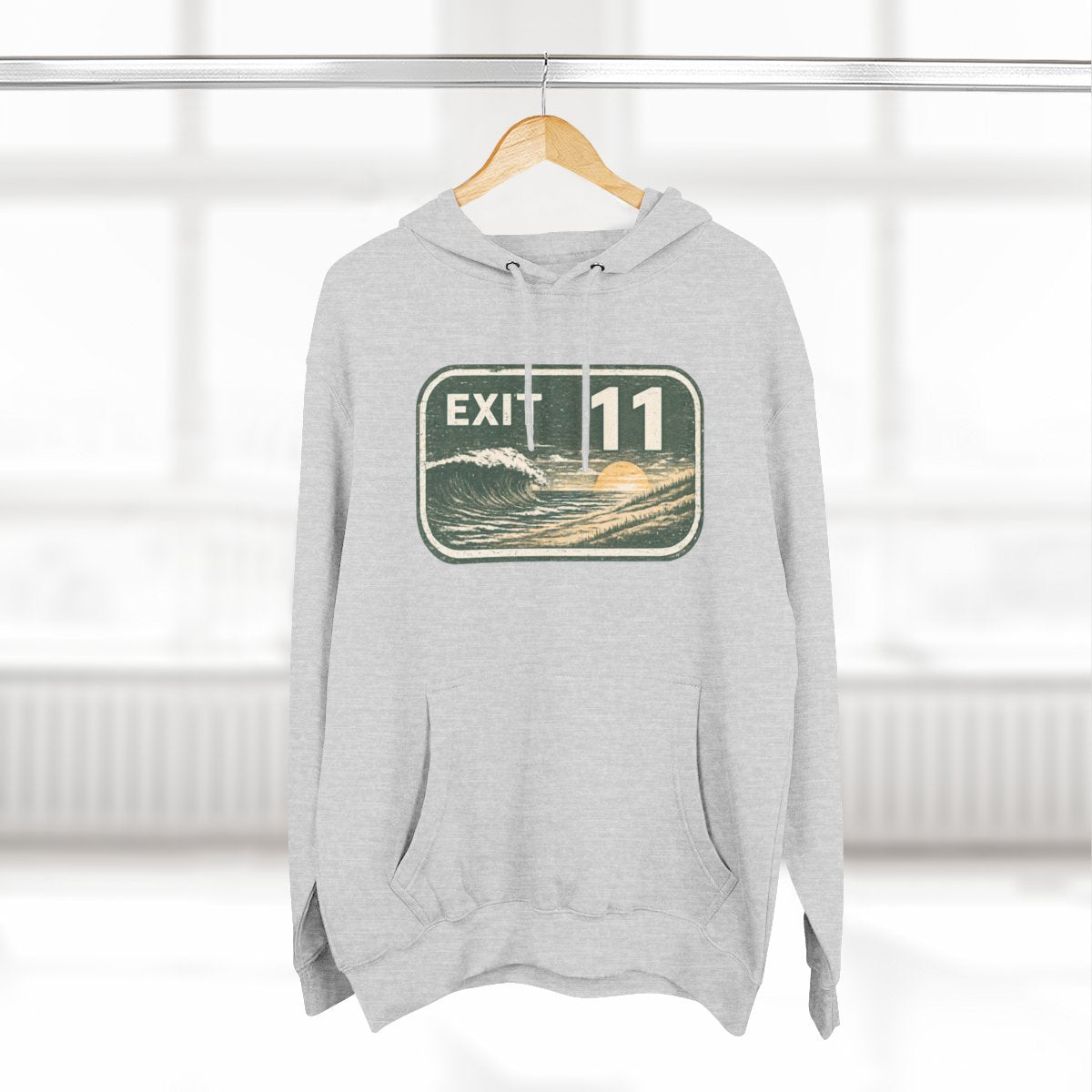 Exit 11 Cape May Court House / Crest Haven NJ  Premium Fleece Hoodie