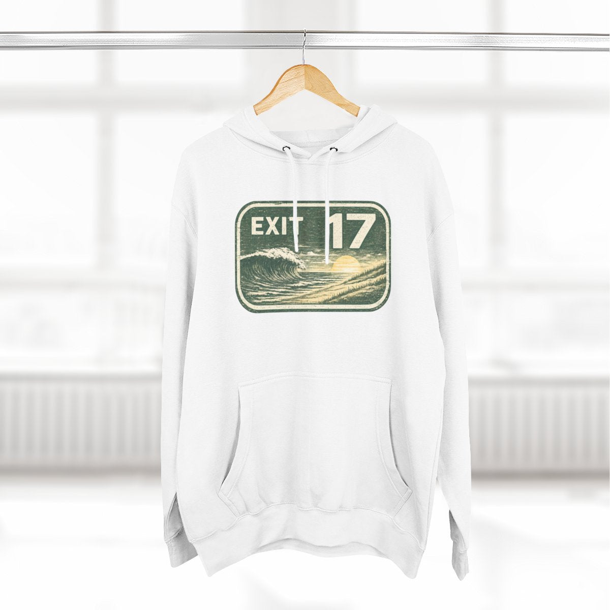 Exit 17 Sea Isle City NJ  Premium Fleece Hoodie