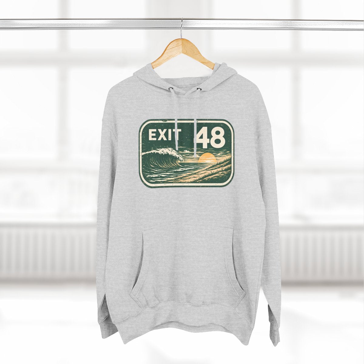 Exit 48 Port Republic / Smithville NJ  Premium Fleece Hoodie