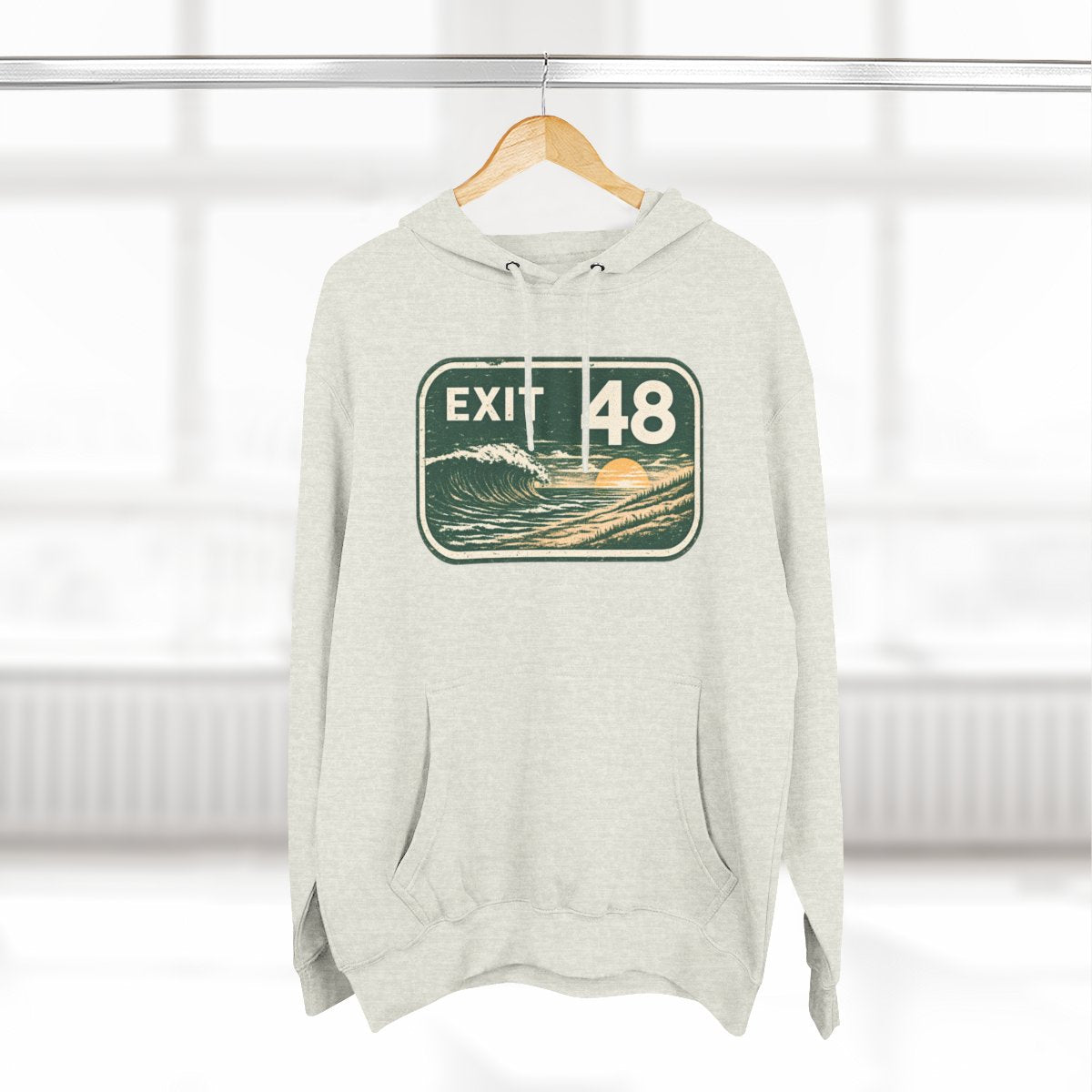 Exit 48 Port Republic / Smithville NJ  Premium Fleece Hoodie