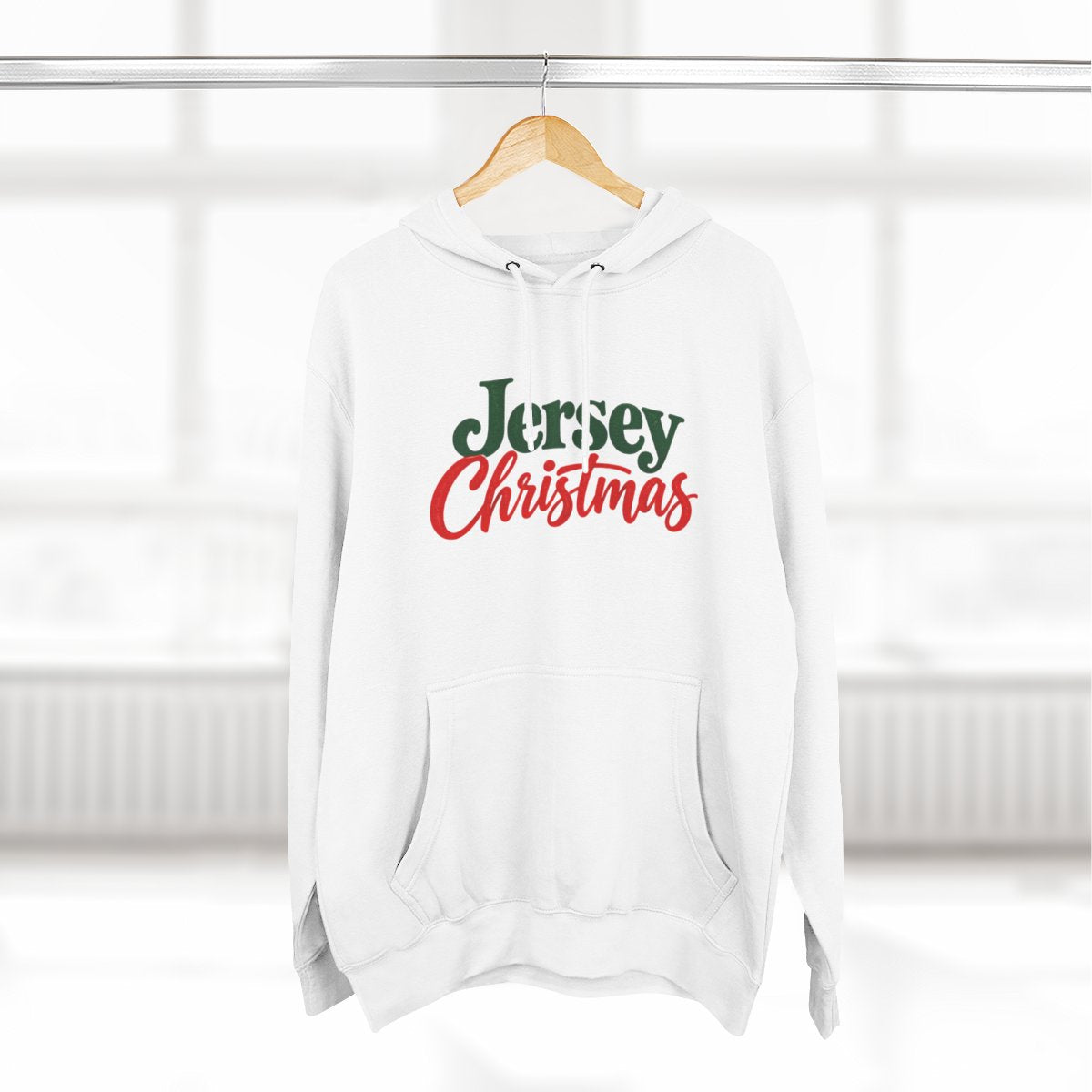 Jersey Christmas Premium Fleece Hoodie