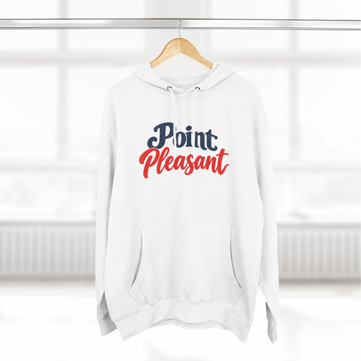 Point Pleasant NJ Script Premium Fleece Hoodie