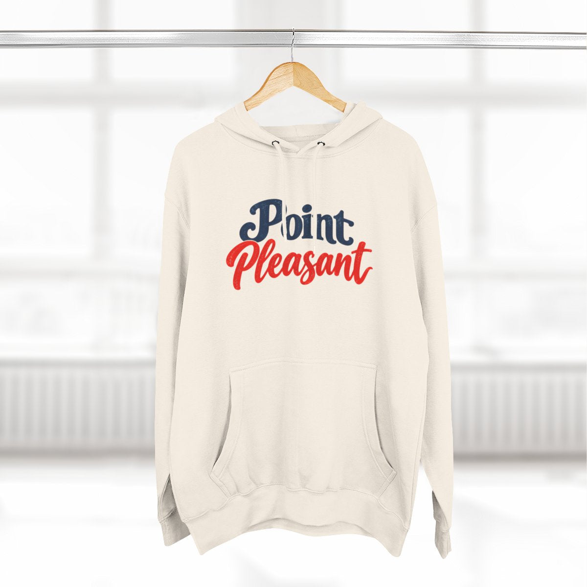 Point Pleasant NJ Script Premium Fleece Hoodie