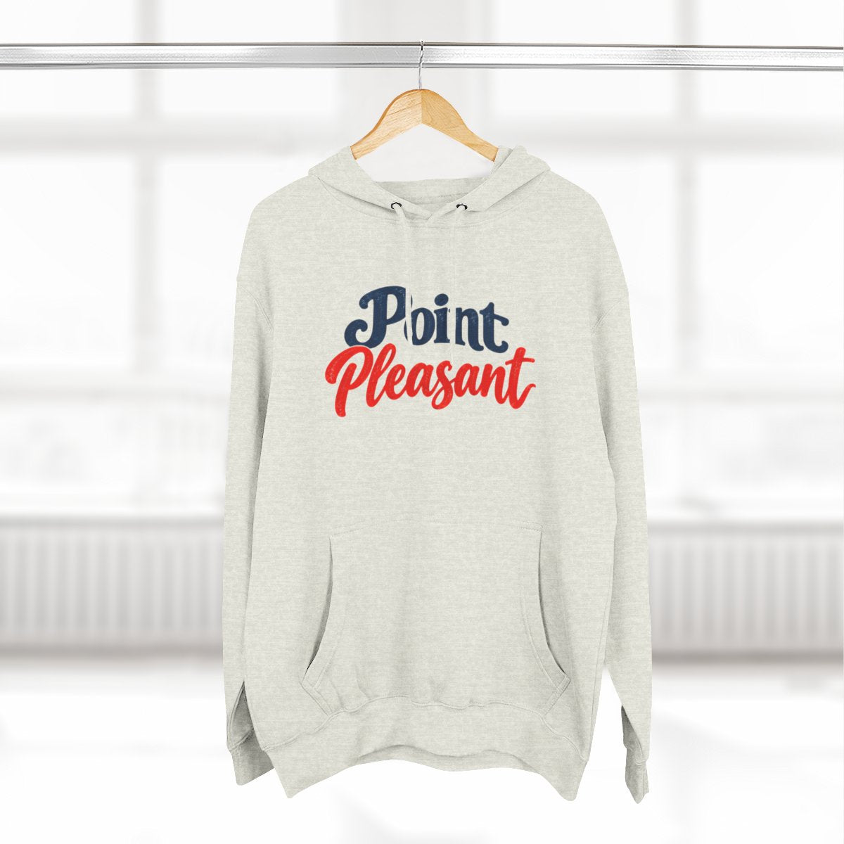 Point Pleasant NJ Script Premium Fleece Hoodie