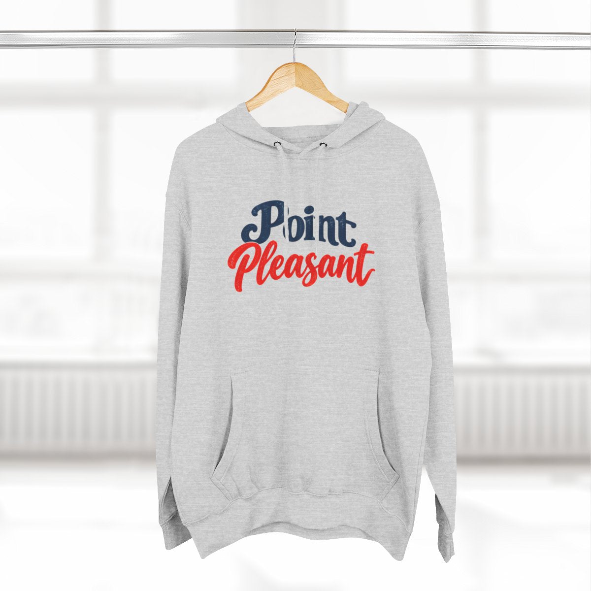 Point Pleasant NJ Script Premium Fleece Hoodie