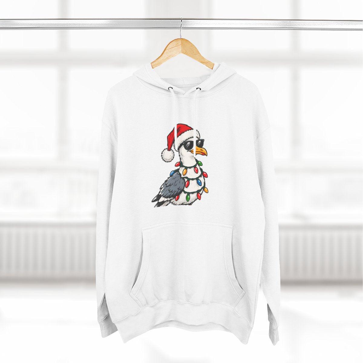 Santa Bird Premium Fleece Hoodie