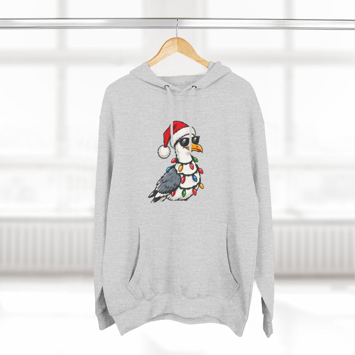 Santa Bird Premium Fleece Hoodie