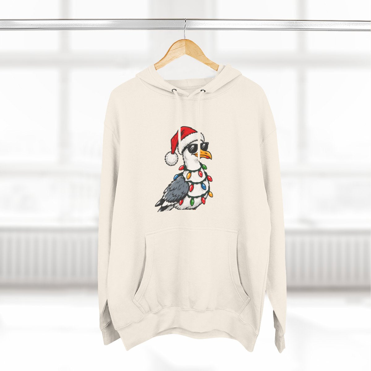Santa Bird Premium Fleece Hoodie