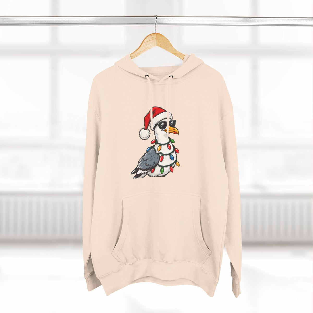 Santa Bird Premium Fleece Hoodie