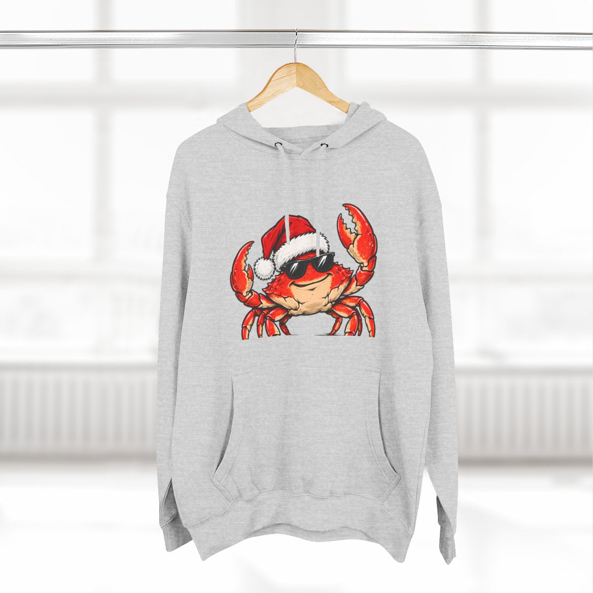 Santa Crab Premium Fleece Hoodie