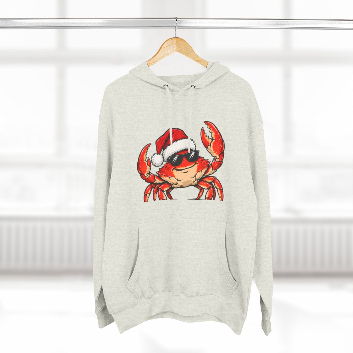 Santa Crab Premium Fleece Hoodie