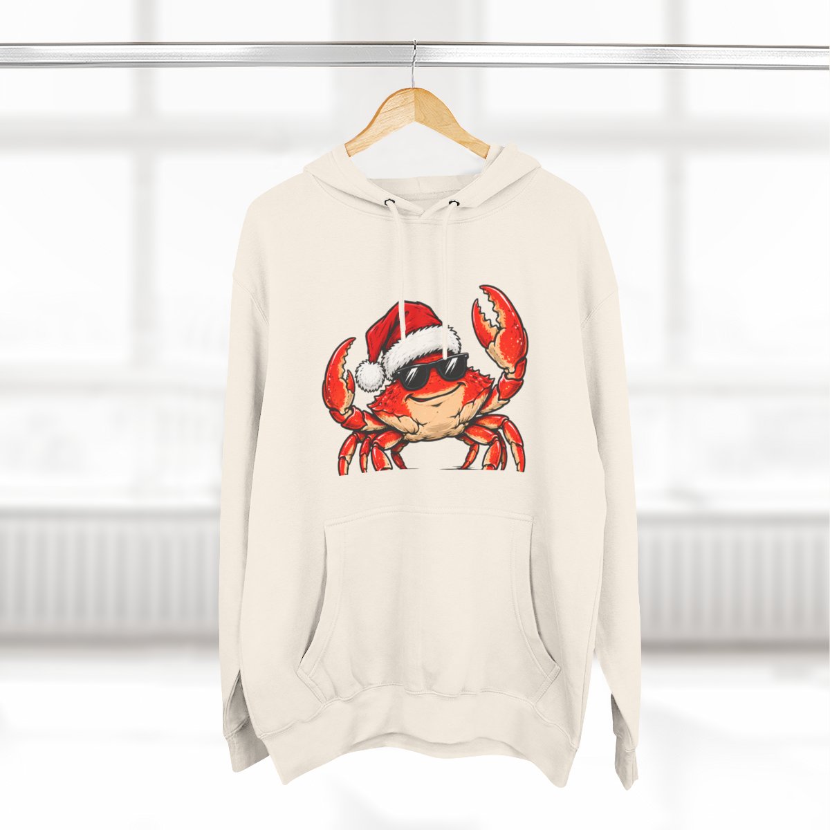 Santa Crab Premium Fleece Hoodie
